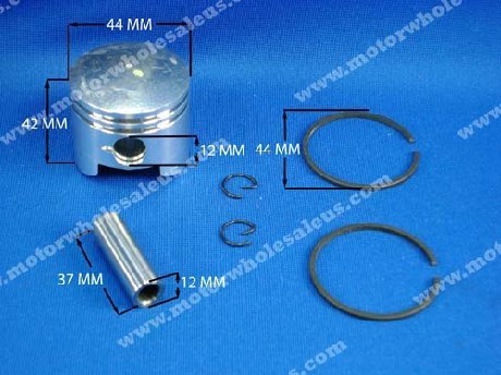 1265148114PISTON SET 02 — 49 CC 2-STROKE (44 MM PIN 37 MM)