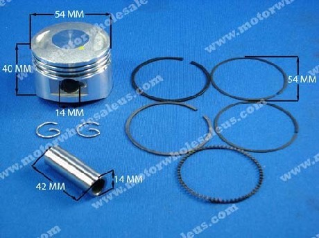 1265148114PISTON SET 07 — 125 CC 4-STROKE (54 MM PIN 42 MM)