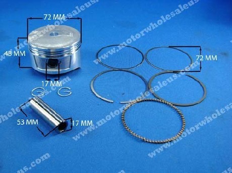 1265148114PISTON SET 10 — 250 CC 4-STROKE (72 MM PIN 53 MM) WATER COOLED